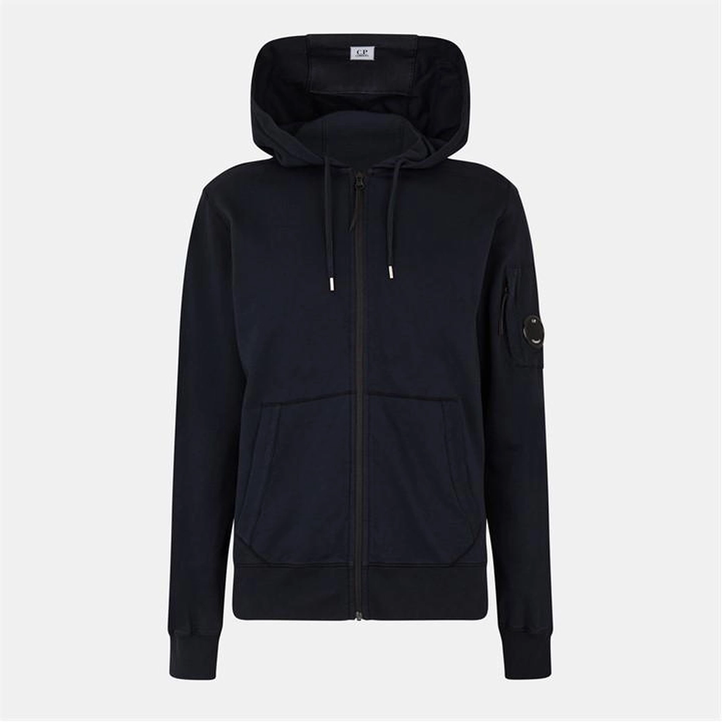 CP Company Sweatshirts - Hooded Open - Blue